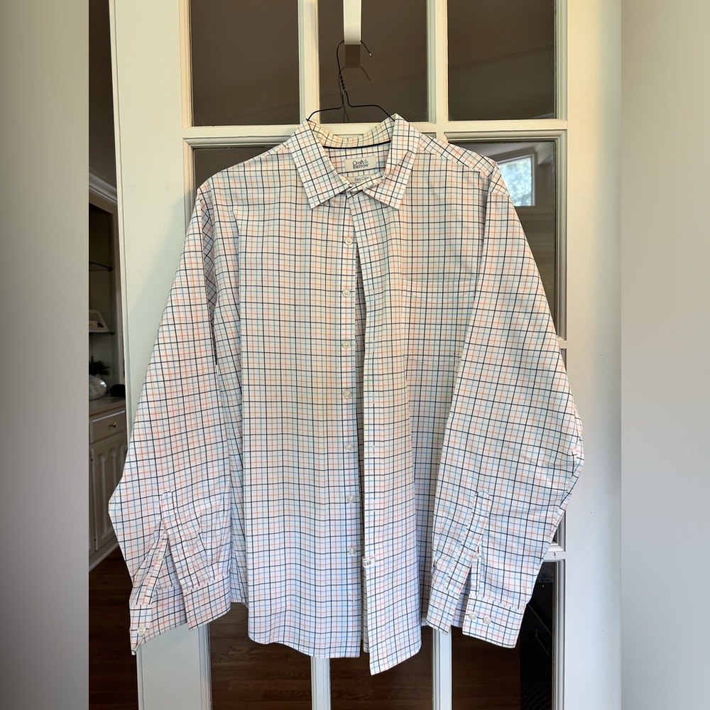 Croft & Barrow Easy Care Plaid Button Up
